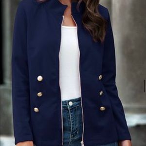 Blue work jacket